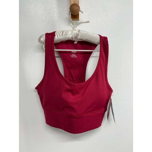womens size small red racerback wide straps athletic Bra NWT - Picture 1 of 8